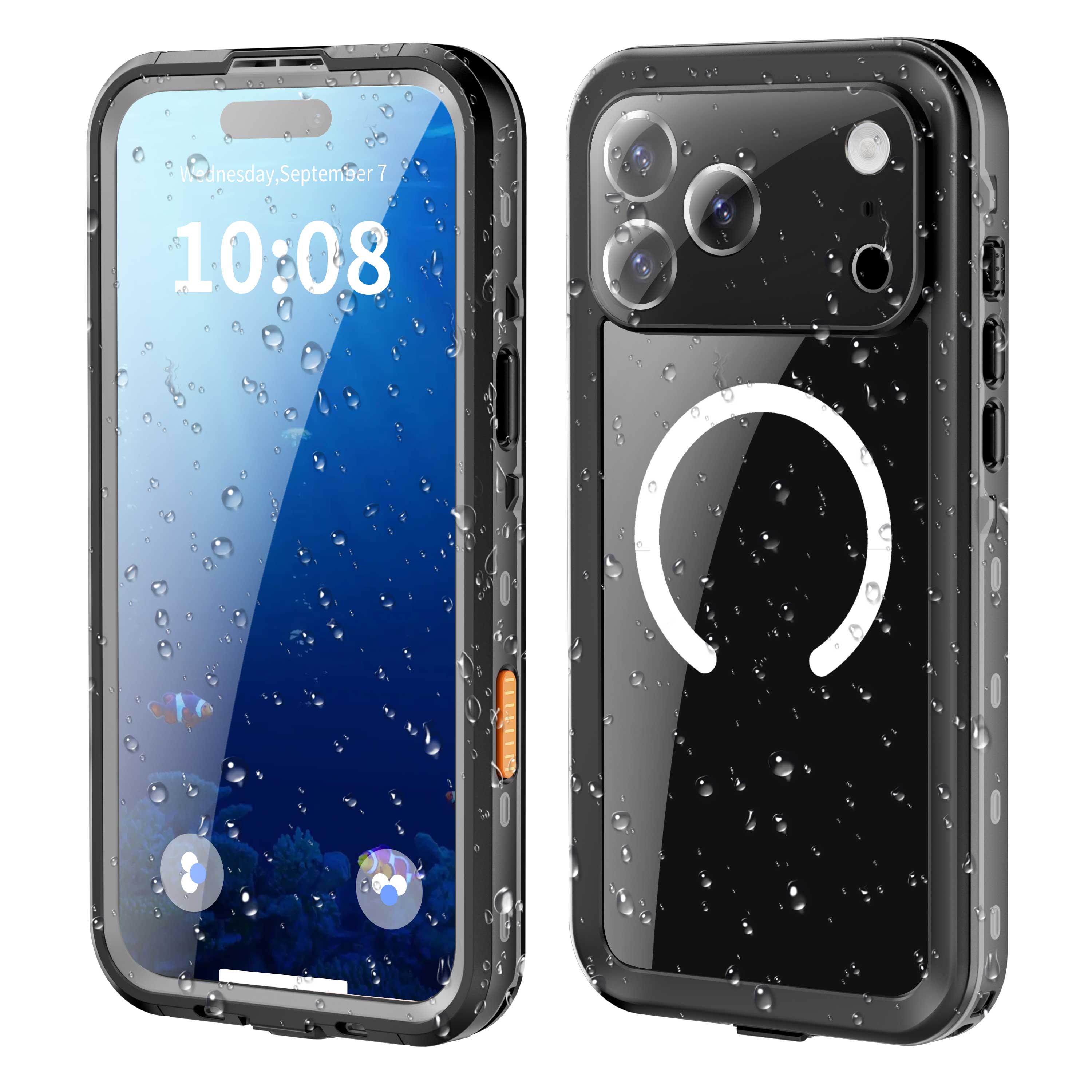 Phone Cases & Screen Protectors: iPhone 17 Pro Max Waterproof Case Shockproof Case