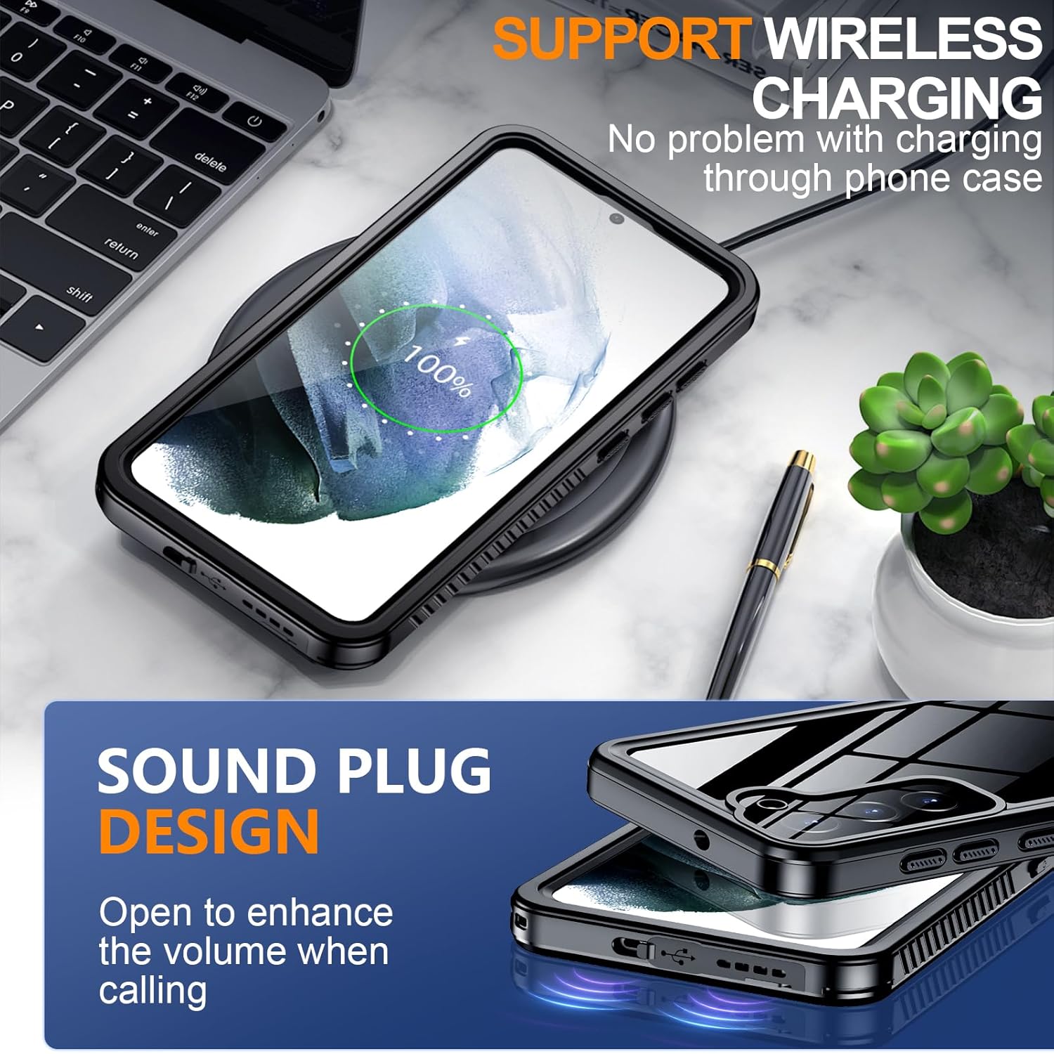 Phone Cases & Screen Protectors: Samsung Galaxy S21 Plus Waterproof Case