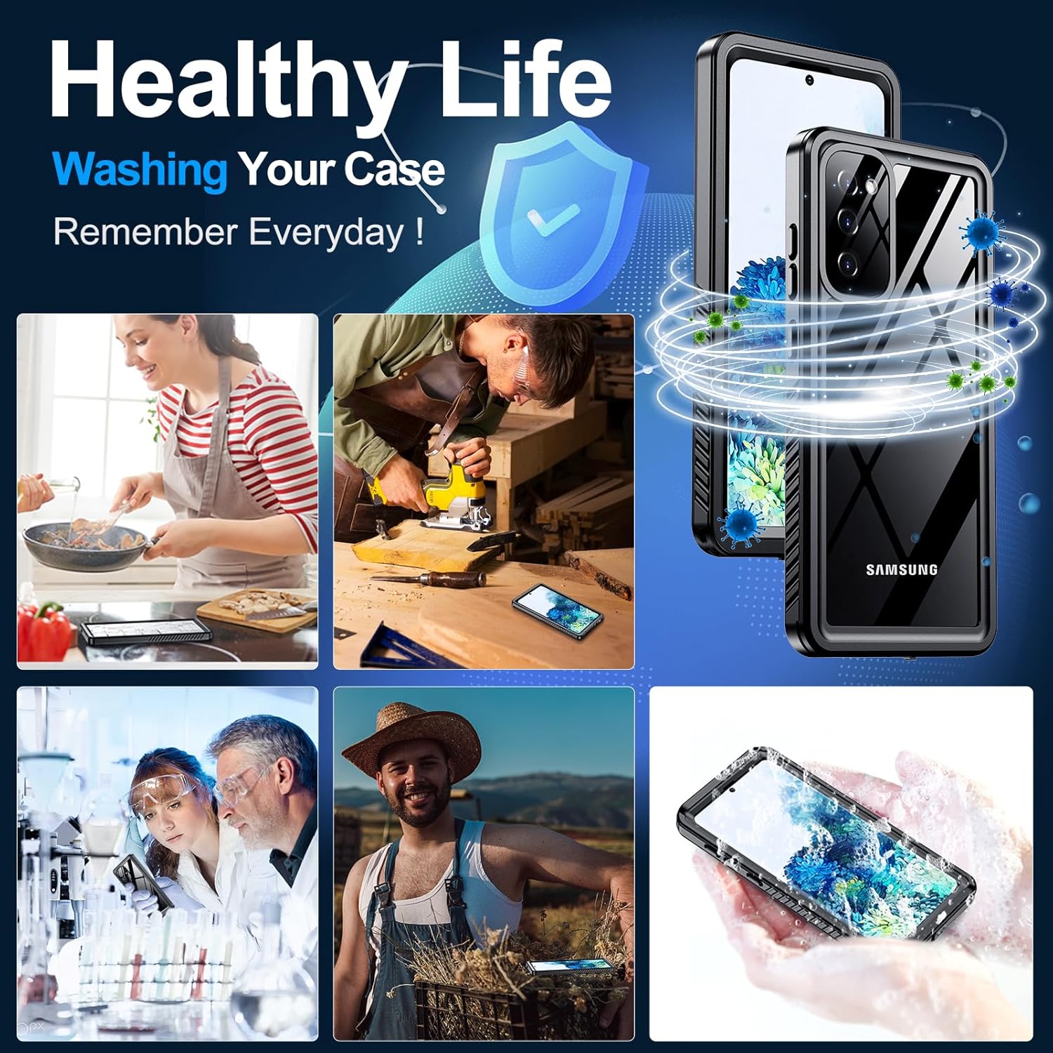 Phone Cases & Screen Protectors: Samsung Galaxy S20 Plus Waterproof Case