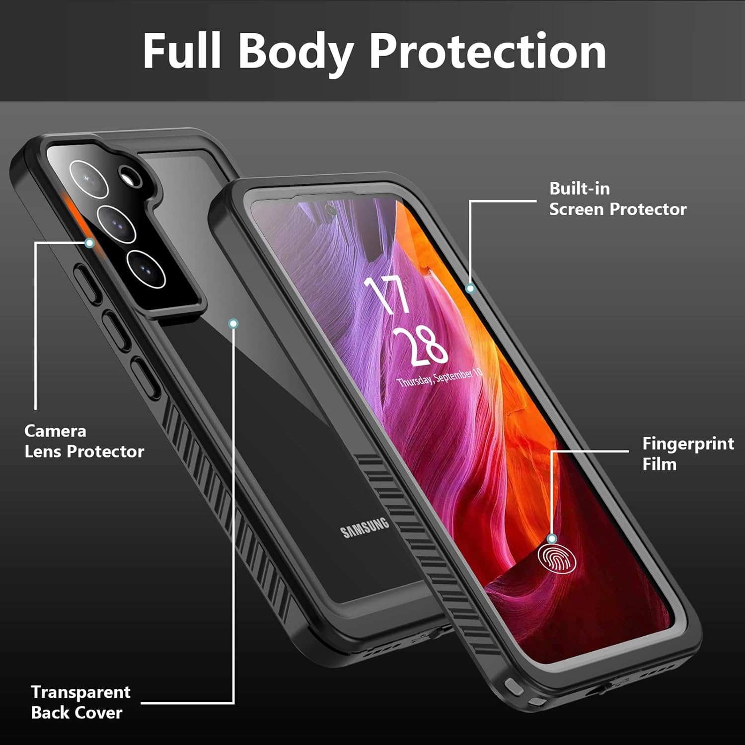 Phone Cases & Screen Protectors: Samsung Galaxy S22 Plus Waterproof Case