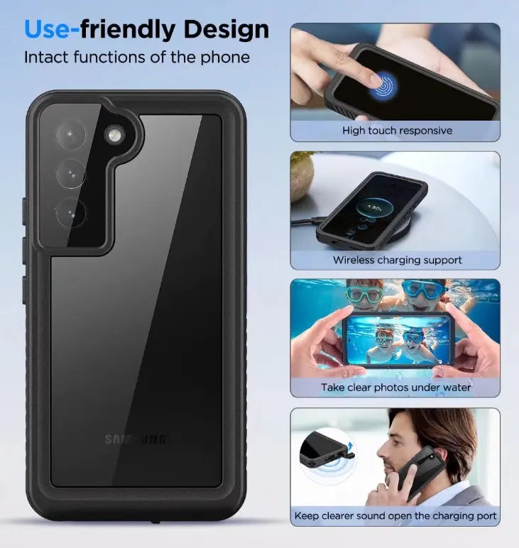 Phone Cases & Screen Protectors: Samsung Galaxy S22 Waterproof Shockproof Case