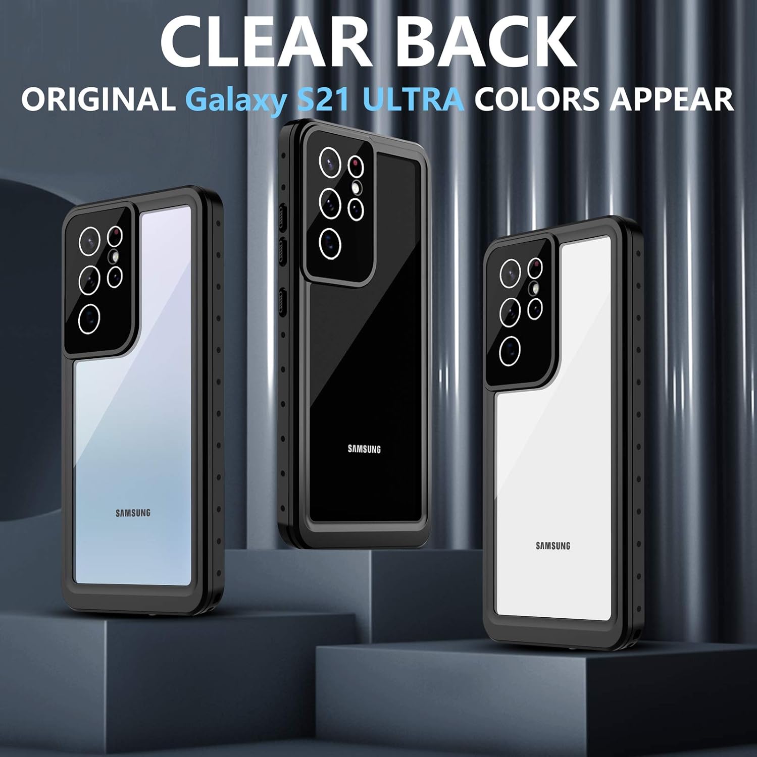 Phone Cases & Screen Protectors: Samsung Galaxy S21 Ultra Waterproof Shockproof Case