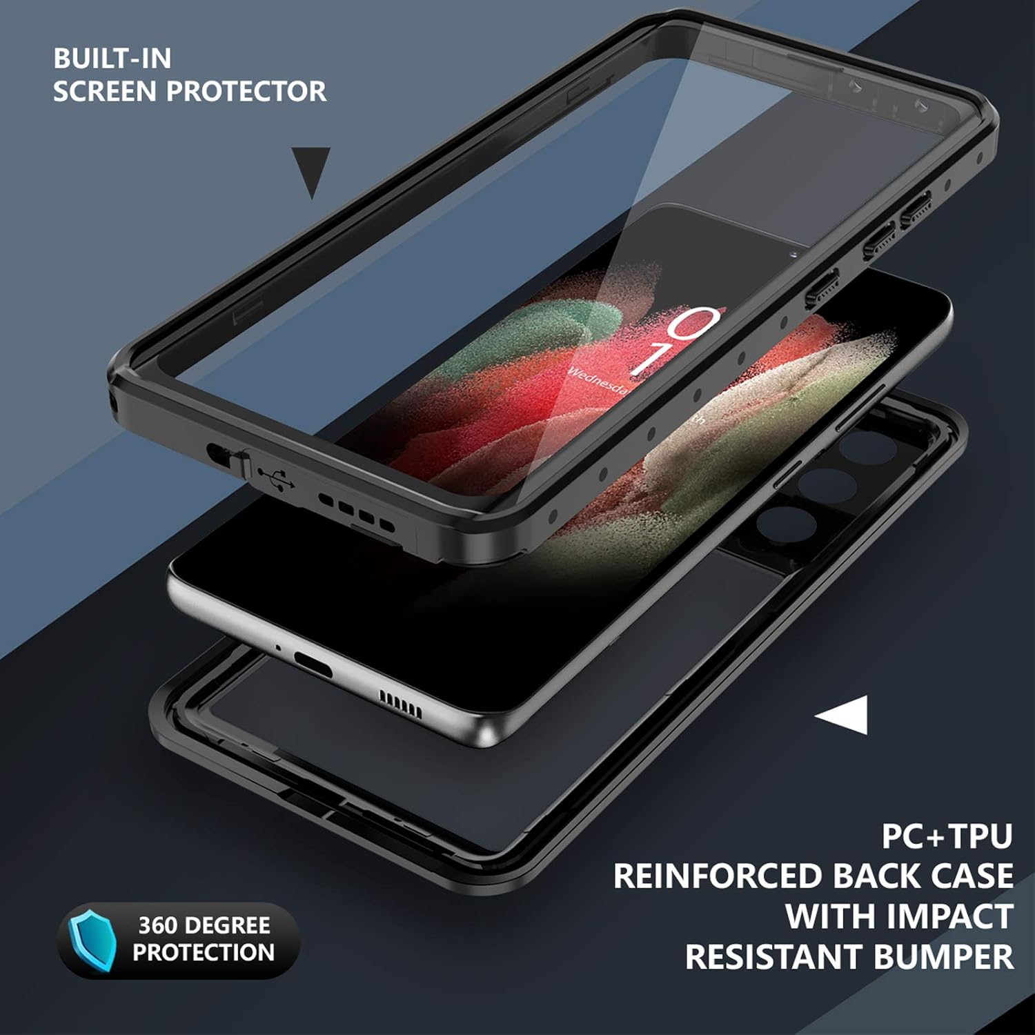 Phone Cases & Screen Protectors: Samsung Galaxy S21 Ultra Waterproof Shockproof Case