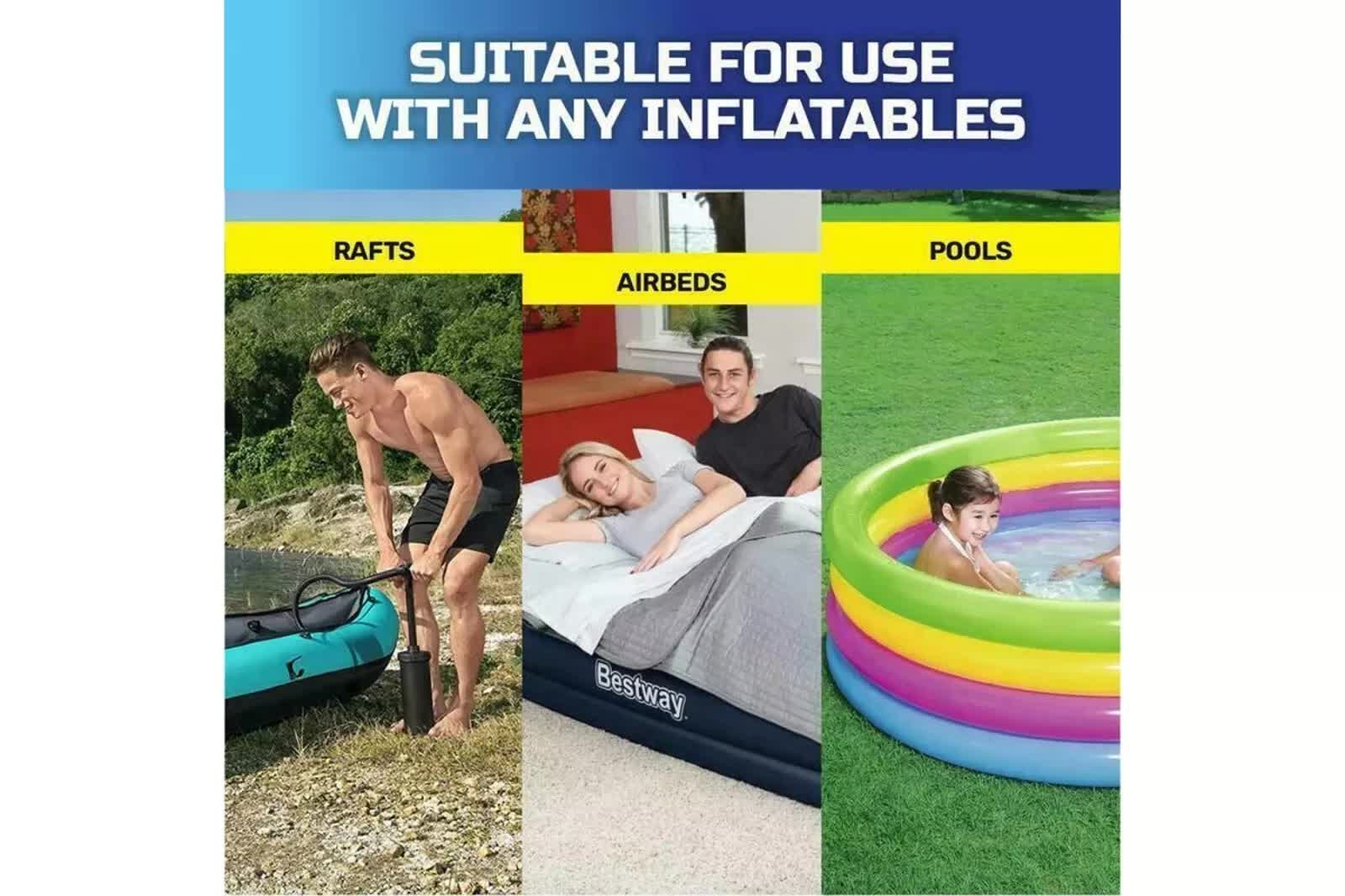 Air Pumps: Bestway Air Hammer 2800 Manual Air Pump for Airbed, Swimming Pool, Toys, Kayaks