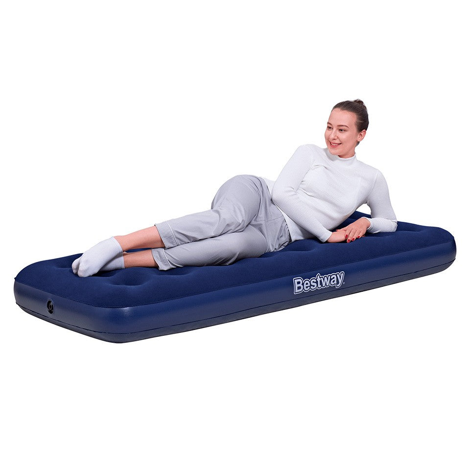 Inflatable Mattresses: Bestway 1.85m x 76cm x 22cm Air Mattress Jr.Twin Indoor/Outdoor Heavy Duty Durable Camping