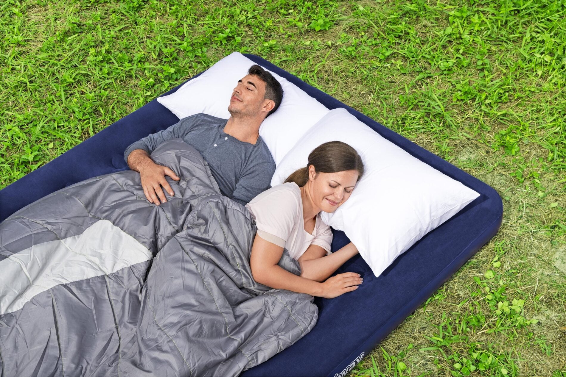 Inflatable Mattresses: Bestway 2.03m x 1.52m x 22cm Air Mattress Queen Inflatable Air Bed Indoor/Outdoor Heavy Duty Durable Camping