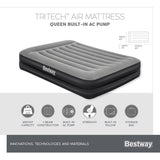 Inflatable Mattresses: Bestway 2.03m x 1.52m x 46cm Tritech Air Mattress Queen Built-in AC pump