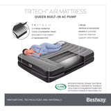 Inflatable Mattresses: Bestway 2.03m x 1.52m x 46cm Tritech Air Mattress Queen Built-in AC pump