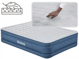 Inflatable Mattresses: Bestway 2.03m x 1.52m x 46cm Fortech Snugable Top Air Inflatable Mattress Queen Built-in AC Pump