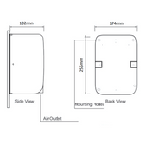 Dryers: Compact Hand Dryer 700W - ABS Matte Black