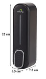 Body Wash & Hand Soap: CLASSIC Soap/Shampoo Dispenser 300ml -Black