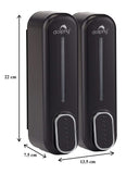 Body Wash & Hand Soap: CLASSIC Dual Soap/Shampoo Dispenser 300ml -Black