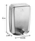 Body Wash & Hand Soap: Stainless Steel Liquid Soap Dispenser 1000ML