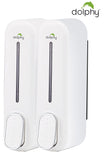 Body Wash & Hand Soap: CLASSIC Dual Soap/Shampoo Dispenser 300ml -White