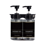 Body Wash & Hand Soap: Liquid Soap Dispenser 300ml - Transparent Black