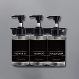 Body Wash & Hand Soap: Liquid Soap Dispenser 300ml X 3 - Transparent