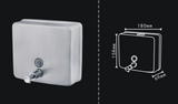 Body Wash & Hand Soap: Compact Stainless Steel Soap Dispenser 1200ml