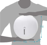 Toilet Paper Holders: PLAZA Jumbo Toilet Roll Dispenser - White
