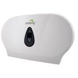 Toilet Paper Holders: Twin Jumbo Toilet Roll Dispenser - White