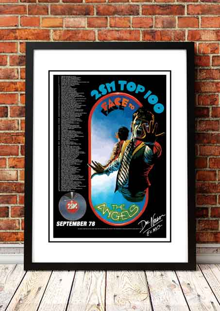 Posters, Paintings & Prints: The Angels (Angel City) 'Face to Face' In Store Poster 1978 - Framed A1