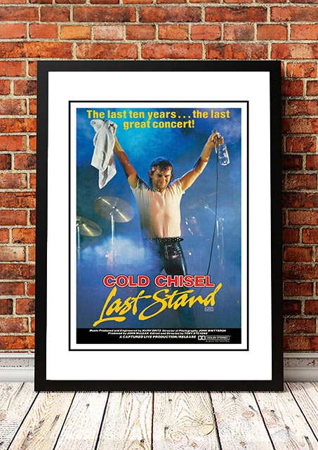 Posters, Paintings & Prints: Cold Chisel ‘Last Stand’ Movie Poster 1983 - Framed A3