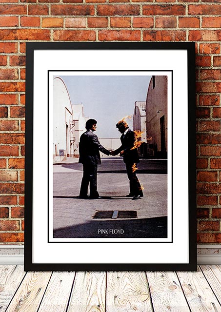 Posters, Paintings & Prints: Pink Floyd 'Wish You Were Here' In Store Poster 1975 - Framed A3