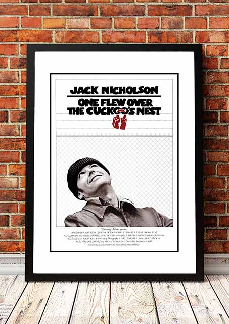 Posters, Paintings & Prints: One Flew Over The Cuckoos Nest' Cult Movie Poster! - Framed A2