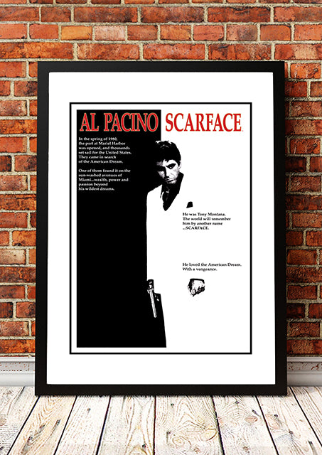 Posters, Paintings & Prints: Scarface' Cult Movie Poster! - Framed A2