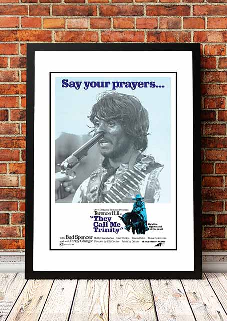 Posters, Paintings & Prints: They Call Me Trinity' Cult Movie Poster! - Framed A3