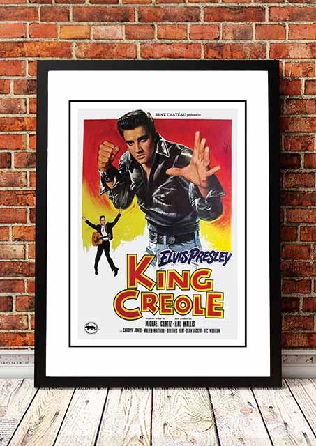 Posters, Paintings & Prints: Elvis 'King Creole' Framed Movie Poster! - Framed A4