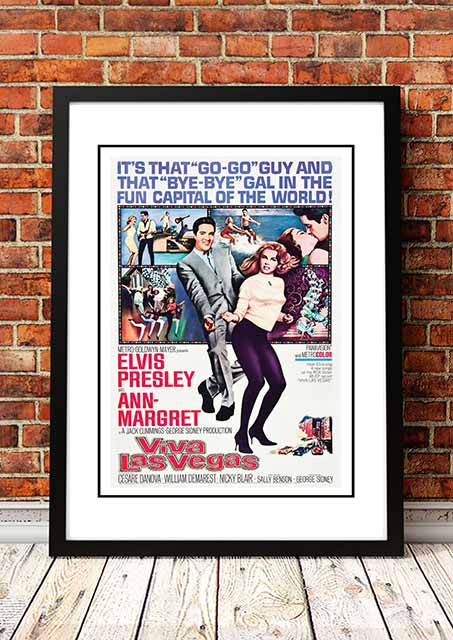 Posters, Paintings & Prints: Elvis 'Viva Las Vegas' Framed Movie Poster! - Framed A4