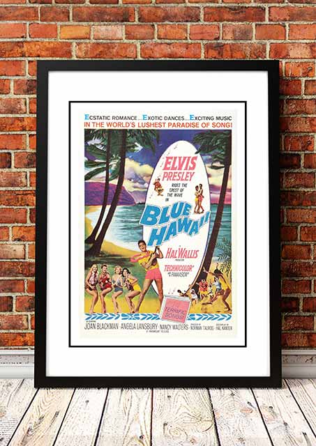 Posters, Paintings & Prints: Elvis 'Blue Hawaii' Framed Movie Poster! - Framed A3