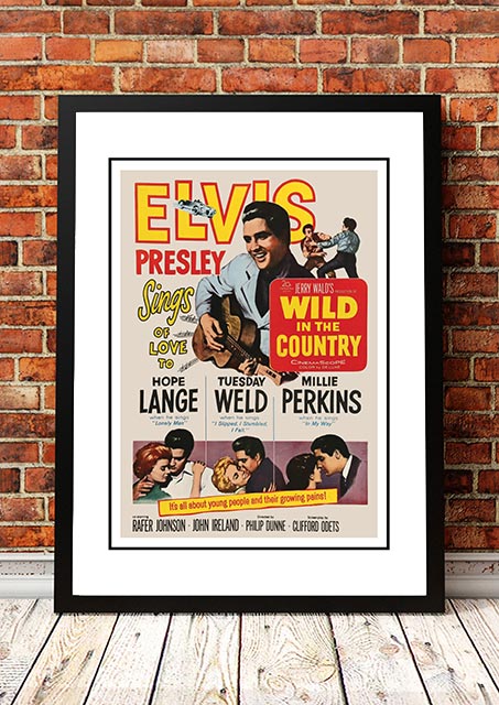 Posters, Paintings & Prints: Elvis 'Wild in the Country' Framed Movie Poster! - Framed A2