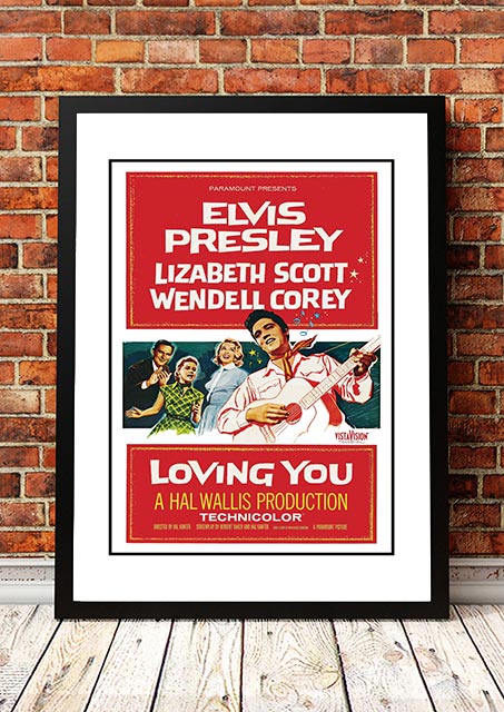 Posters, Paintings & Prints: Elvis 'Loving You' Framed Movie Poster! - Framed A3