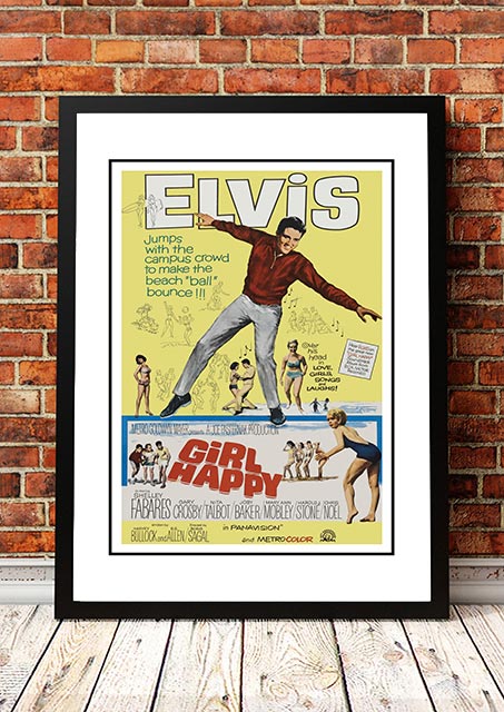 Posters, Paintings & Prints: Elvis 'Girl Happy' Framed Movie Poster! - Framed A2