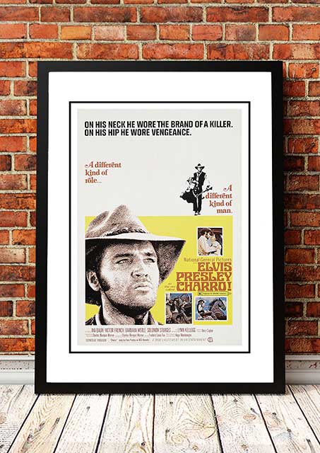 Posters, Paintings & Prints: Elvis 'Charro' Framed Movie Poster! - Framed A2