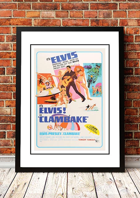 Posters, Paintings & Prints: Elvis 'Clambake' Framed Movie Poster! - Framed A2