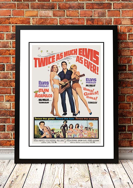 Posters, Paintings & Prints: Elvis 'Fun In Acapulco' Framed Movie Poster! - Framed A3