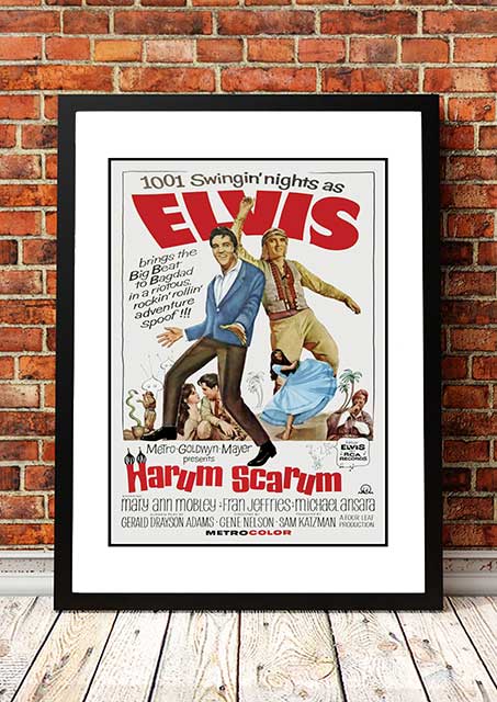 Posters, Paintings & Prints: Elvis 'Harem Scarem' Framed Movie Poster! - Framed A2