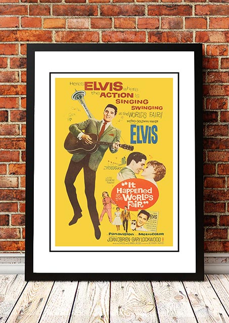 Posters, Paintings & Prints: Elvis 'It Happened At The World's Fair' Framed Movie Poster! - Framed A4