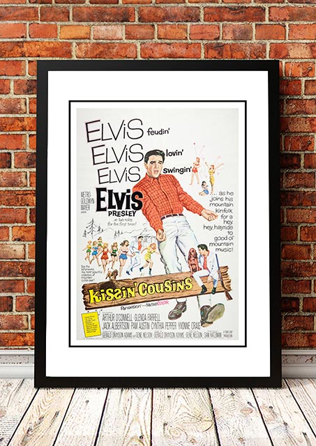 Posters, Paintings & Prints: Elvis 'Kissin' Cousins' Framed Movie Poster! - Framed A2