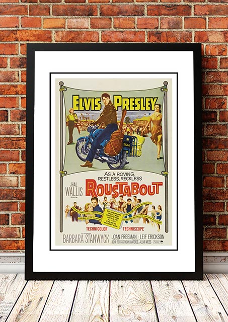 Posters, Paintings & Prints: Elvis 'Roustabout' Framed Movie Poster! - Framed A4