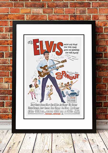 Posters, Paintings & Prints: Elvis 'Spinout' Framed Movie Poster! - Framed A4