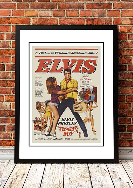Posters, Paintings & Prints: Elvis 'Ticke Me' Framed Movie Poster! - Framed A3