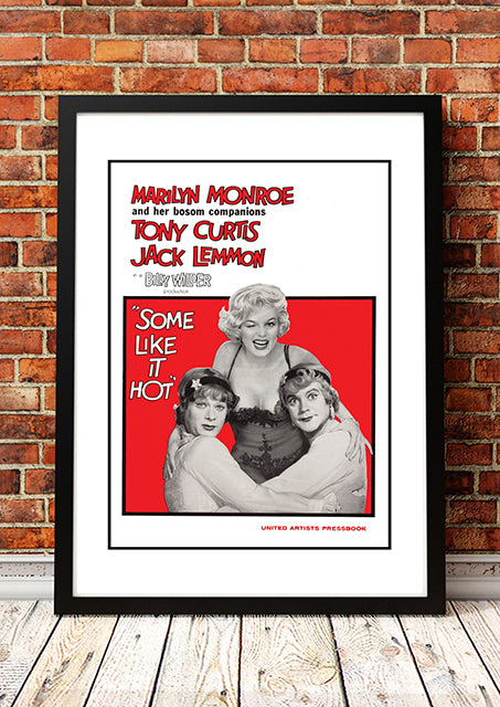 Marilyn Monroe ‘Some Like It Hot’ Framed Movie Poster! - Framed A3