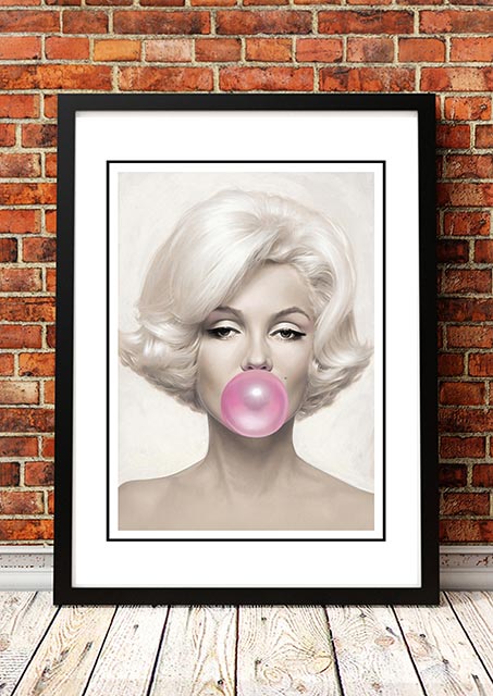 Posters, Paintings & Prints: Marilyn Monroe 'Bubblegum' Framed Poster! - Framed A3