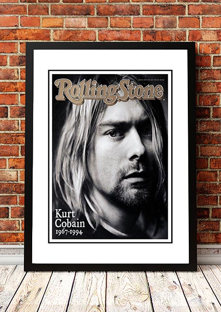 Posters, Paintings & Prints: Kurt Cobain' Rolling Stone Magazine Cover! - Framed A4