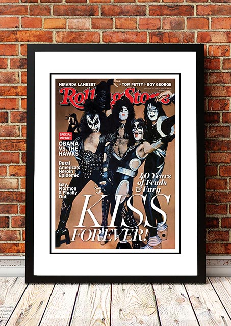 Posters, Paintings & Prints: KISS' Rolling Stone Magazine Cover! - Framed A3