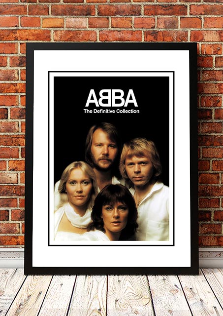 Posters, Paintings & Prints: ABBA ‘The Definitive Collection’ In Store Poster 2001 - Framed A2