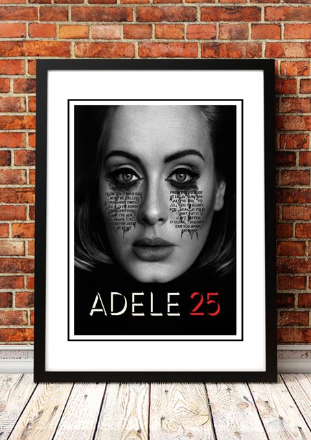 Posters, Paintings & Prints: Adele '25' In Store Promotional Poster - Framed A3